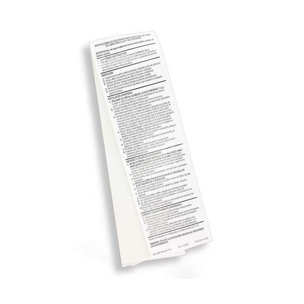 Werner, LFS100, Fg Stepladder Safety And Instr. Labels