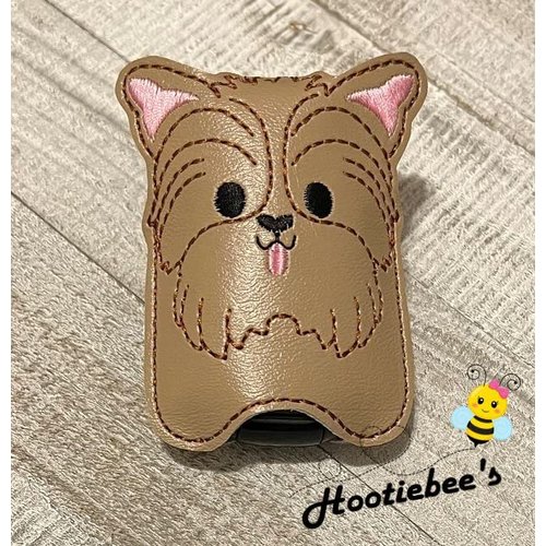Yorkie Hand Sanitizer Holder And/Or Lip Balm Holder