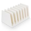 Desktop File Organizer, Mail Organizer, 7 Compartments Office File Sorter, for Easy access to your files, Invoices, Letters and more - 4.5" Height x 8.8" Width x 5.5" Depth - White, Eco-Friendly