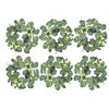 LSKYTOP 6Pcs Eucalyptus Wreath Faux Kitchen Cabinet Wreaths Artificial Greenery Wreath Farmhouse Wreath for Door Wall Window Decor, 9Inch/PC