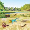 Fantarea Wild Life Jungle Animal Action Figures Model Playsets 8 PCS Chameleon Lizard Scorpion Scolopendra Life Cycle Party Favors Supplies Cake Toppers Set Toys for Boys Girls Kids Toddlers
