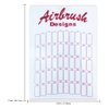 Red Color Airbrush Designs 50 Slot Nail Tips Display Board (Quantity: 50pcs)