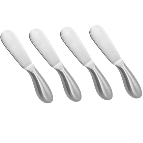 Accfore 4 Pcs Spreader Knife Set, Stainless Steel Multipurpos Cheese and Butter Spreader Knives