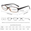 IVNUOYI 6 Pack Reading Glasses Blue Light Blocking with Spring Hinges,Colors Lightweight Readers for Women,Anti Glare UV Computer Eyeglasses 3.5