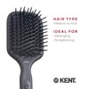 Kent AH8G Airhedz Cushion Paddle Brush - Scalp Massager and Detangler Brush - The Hair Brush for Thick Hair - Scalp Massager Hair Growth Stimulator - Hair Detangler and Curly Hair Brush