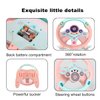 XHSP Steering Wheel Toy with Lights Music, Simulated Driving for Toddlers Pretend Play Toy Adsorption Driving Wheel for Kids (Style 2)