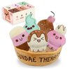 Homelodge Cute Plushies for Emotional Support – Sundae Therapy Ice Cream Plush Set – Anxiety Relief & Mood Booster – Funny Gifts for Girlfriend – Ice Cream Plush Support Pals – Support Plushies