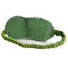 Aisa 3D Frog Cute Cartoon Design Sleeping Eye Blinder Travel Office Snap Soft Plush Eye Mask Green