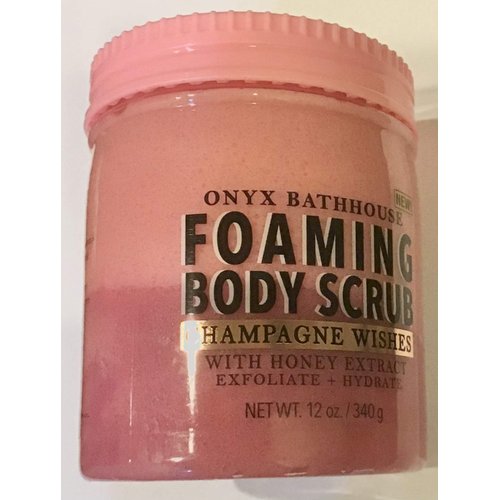 BATHHOUSE CHAMPAGNE WISHES HONEY EXTRACT EXFOLIATING FOAMING BODY SCRUB Y