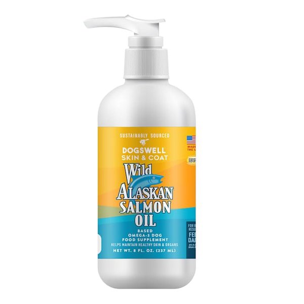 Wild Alaskan Skin & Coat Omega-3 Salmon Oil Based Supplement for Dogs, 8 fl. oz.