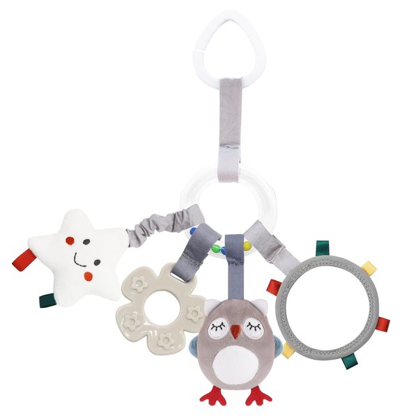 vocheer Car Seat Accessories for Babies Hanging Rattle Toys Soft Plush Activity Crib Stroller Car Seat Wind Chimes for 0 3 6 9 12 Months Infant