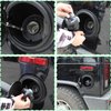 PIUGILH Fuel Door Locking Fit for Hummer H2 2003-2009 Exterior Accessories, Fuel Door Locking Billet Gas Tank Cap Cover