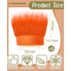 Taiyin 6 Pcs Hairy Headband Costume Headband Troll Crazy Hair Wig Accessories Party Decoration Women Men(Orange)