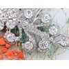 ALILANG Silvery Tone Clear Crystal Rhinestones Elegant Daisy Flower Bridal Hair Comb