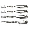 Longline Fishing Snap Clips High Strength Stainless Steel Floatline Tuna Clips Branch Hangers with Duo Lock Snap Swivels Saltwater Fishing Long Line Clips Longline Decoys 4pcs