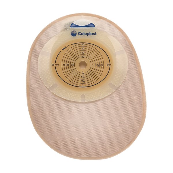 COLOPLAST Ostomy Pouch SenSura One-Piece System 3/8 to 3" Stoma Closed End NonConvex, Trim To Fit (#15480, Sold Per Box)