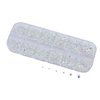 Over 2100 Pieces Transparent AB Flat Back Glass Rhinestones Crystals For Nail Art Kit 6 Sizes (1.4mm - 4.8mm)