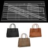 RIVEENY Handbag Shoulder Bag Acrylic Template,Leather Pattern Handbag Acrylic Leather Pattern Leather Templates for Tote Bag Handbag