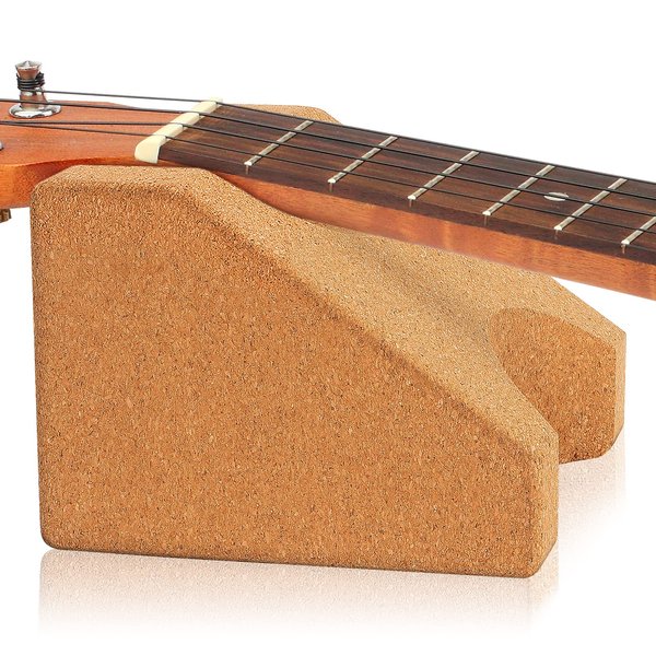 Actomall Cork Guitar Neck Rest, Guitar Neck Cradle Support Pillow, Guitar Accessories for Repair, Maintenance, Cleaning, String Instrument Luthier Tool, 100% Natural Cork Die-Cast Cut
