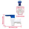 Lovelysp Water Cooler Faucets Water Taps Blue and Red Leak Proof Water Beverage Lever Pour Valves Water Dispenser Accessories (Red+Blue)-2PCS