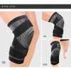 Hibucuo Knee Sleeve with Side Stabilizers, Adjustable Compression Knee Brace Support for Knee Pain, Arthritis Relief, improve Circulation Compression