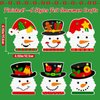 80UncleKimby 16PCS Snowman Christmas Crafts for Kids: DIY Ornament Kit Bulk, Winter Holiday Gifts Party Classroom Favors Activities