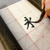 CA Society Chinese Calligraphy Set, Japanese Calligraphy Brush Gift Set, Brush Calligraphy Ink, Water Writing Cloth, 9 Pcs for Beginners