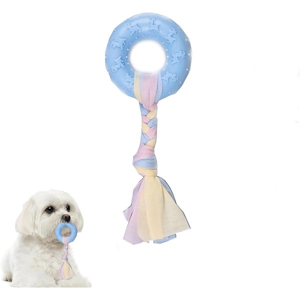AIROASIS Puppy Toys Cute Puppy Chew Toys for Teething Small Breed Dog Chew Toys Interactive Pet Toy for Puppies Soft and Durable Small Breed Doggy Teething Toys (Blue)