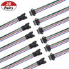 mxuteuk 20 Pairs 22 AWG JST SM Plug 4 Pin Male to Female LED Wire Connector Adapter Electrical Cable 150mm for Led Strip 5050 3528 SM-4P