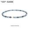 Power Ionics 0.3 inches Colorful Tourmaline Beaded Necklace, Infinity Necklace, Fit for Size 19 inch, with Magnet Buckle