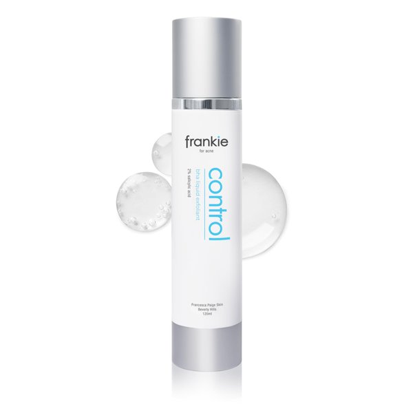 FP Skin Frankie for Acne Pore Refining Salicylic Acid Liquid Exfoliant - AHA BHA Liquid Exfoliant with Organic Tea Tree Oil - for Oily, Acne Prone Skin - Shrink Pores and Reduce Oily Face 4 Oz/120ml
