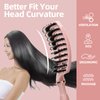 LOBINH Hair Brush, Boar Bristle Hair Brushes, Detangling Hairbrush for Thick Curly Thin Long Short Wet Dry Hair Adds Shine & Health and Makes Hair Smooth, Curved Vented Hair Brush for Women Men Kids