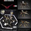 3D Metal Puzzles for Adults: The Northern Giant Hornet Metal Model Kits, 3D Metal Puzzle Mechanical Wasp Building Blocks, Difficult DIY for Assembly, Birthday Gifts for Men