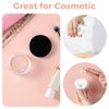 10ml/0.34oz Refillable Loose Powder Containers 4Pcs Reusable Plastic Loose Powder Compact Empty Travel Powder Container No Leak Loose Powder Compact with Elasticated Net Sifter