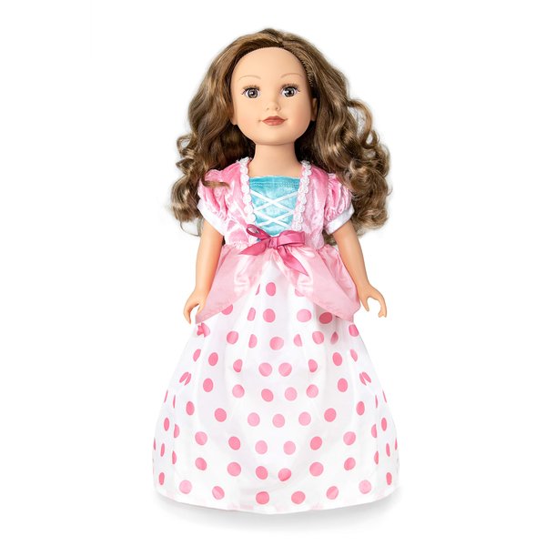 Little Adventures Bo Peep Doll Dress - Doll Not Included - Machine Washable Child Pretend Play and Party Doll Clothes with No Glitter