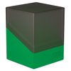 Ultimate Guard Boulder Synergy 100+, Deck Case for 100 Double-Sleeved TCG Cards, Black/Green, Secure & Durable Storage for Trading Card Games