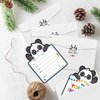 REWIDPARTY Panda Kids Birthday Invitations with Envelopes & Stickers（Set of 15） Panda Theme Shaped Fill-in Invitations Happy Birthday Invites Cards Colorful Birthday Party Supplies for Boys Girls