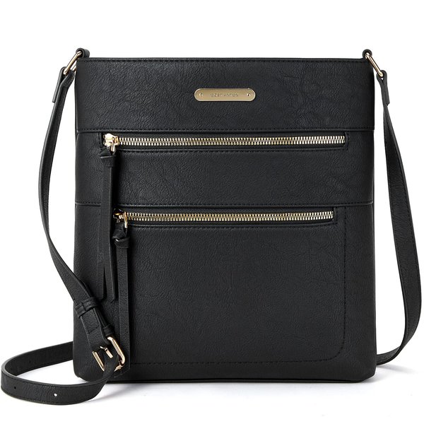 BOSTANTEN Crossbody Bags Purses for Women Trendy Soft Leather Shoulder Handbags with Adjustable Strap Zipper Pocket Medium