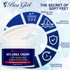 BeaGirl Urea Cream for Feet-40% Urea,2% Salicylic Acid,Hyaluronic Acid,Aloe Vera,Camellia,Shea Butter,Tea Tree,Vitamin E-Moisturizing Foot Cream for Dry Cracked Heels and Feet-5.29 Fl.oz