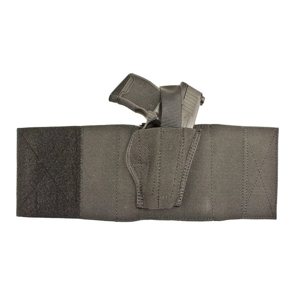 DeSantis Apache Ankle Rig, Gun Holster for Small Frame Pistols, Fits GLOCK 42, RUGER EC9S, LC9, SR9 COMPACT, Wide Elasticized Leg Band, Wear Inside the Ankle, Right-Handed Holster, Unisex, Black