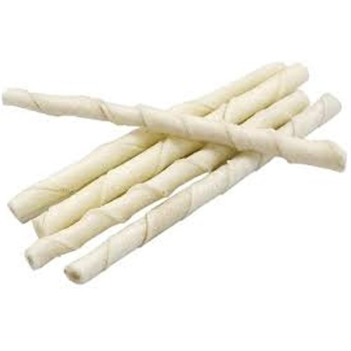 Dog Chew Treats Rawhide Twist Natural Premuim 5" Twisted Dental Choose Quantity (10 Pack, Natural)