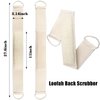 Loofa Body Scrubber - 4 PCS Exfoliating Loofah Back Scrubber Natural Luffa Shower Bath Sponge Exfoliating Washcloth Face Scrubber Pad for Deep Clean & Invigorate Your Skin