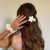 ATODEN Small Flower Hair Clips Claw Clips for Thin Hair 10Pcs Daisy Claw Clips for Hair 1.6'' Matte Tiny Hair Claws Neutral Jaw Clips for Thick Medium Thin Hair Cute Hair Accessories for Women Girls