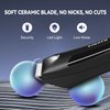 Electric Body Hair Trimmer Shaver - VINATO Waterproof Groin for Men Ball USB Recharge Dock Grooming Kit Replaceable Ceramic Blade Male Hygiene Razor 90 Mins Battery Life