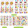 121PCS Art Party Favors Set, Paint Party Favors for Kids, 49 Stickers, 12 Tattoo Stickers, 12 Button Badges, 12 Mini Notepads, 12 Slap Bracelets, 12 Keychains, 12 Goodie Bags for Boys Girls Painting