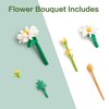 YaJie Flower Bouquet Building Set - White Daisy Blocks for Adults & Kids, 490 PCS DIY Mini Bricks, Unique Botanical Home Decor, Creative Gift for Women