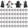 JellyArch 50 Pcs Miniature Penguin Figurines Resin Penguin Cake Topper Mini Penguins Toys Animal Penguin Birthday Decorations for Micro Landscape Decor Baby Shower Party Supplies School Project Class