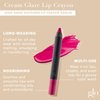 Glo Skin Beauty Cream Glaze Lip Crayon in Dahlia - Grape Berry - Glossy Crayon Lipstick, 6 Shades