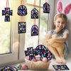 Dinifee 30 Set Resurrection Silhouette Easter Craft Kit for Kids Jesus He Lives Crafts Christian Make Your Own Religious Crafts DIY Easter Ornaments Sunday School Activities Spring Party Favors Decor