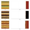 The Best Card Company - 10 Assorted Blank Note Cards with Envelopes Bulk Boxed Set (4 x 5.12Inch) - Fabric Patterns Prints Variety Pack - African Motifs AMQ6116OCB-B1x10